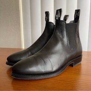 R.M. Williams Leather Chelsea Boots Black Women’s Size 6 D